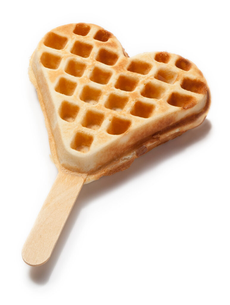 Waffle Maker Heart on a Stick with digital timer Nettuno Standalone